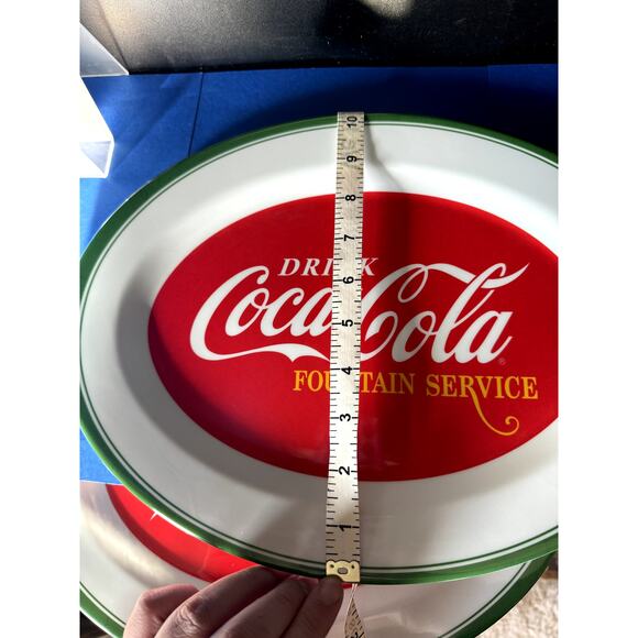 Vintage Coca-Cola (2) Serving Platter Trays & (4) Serving Bowls (plastic) - Picture 15 of 16